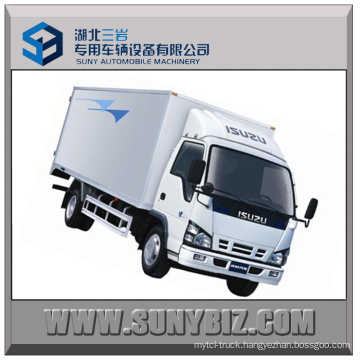 5t 120HP Isuzu 600p 4X2 Cargo Van Truck